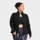 Women's Plus Size Zip-front Jacket - All In Motion Black