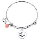 Distributed By Target Women's Stainless Steel Always Sisters Always There Expandable Bracelet -