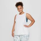 Women's Plus Size Muscle Tank Top - Joylab White