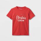 Boys' 'christmas Crew' Graphic Short Sleeve T-shirt - Cat & Jack Bright Red