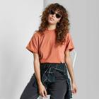 Women's Short Sleeve T-shirt - Wild Fable Rust