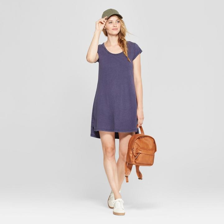 Women's T-shirt Dress - Universal Thread Indigo (blue)