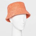 Women's Wide Wale Corduroy Bucket Hat - Wild Fable Coral Pink