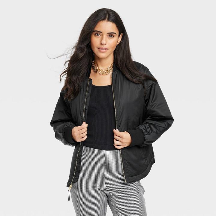 Women's Bomber Jacket - A New Day Black