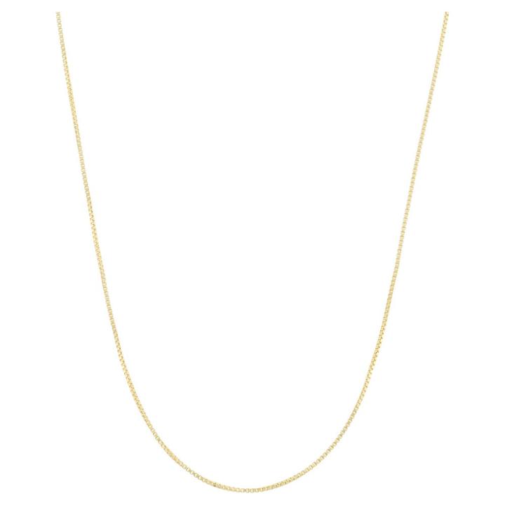 Target Adjustable Box Chain In 14k Gold Over Silver - 16 - 22, Yellow