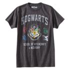 Harry Potter Men's Hogwarts Short Sleeve Graphic T-shirt Charcoal Heather