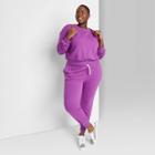 Women's Plus Size High-rise Sweatpants - Wild Fable Purple