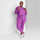Women's Plus Size High-rise Sweatpants - Wild Fable Purple