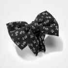 Floral Bow Claw Hair Clip - A New Day Black