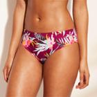 Women's Resort Full Bikini Bottom - Shade & Shore Berry Red Floral