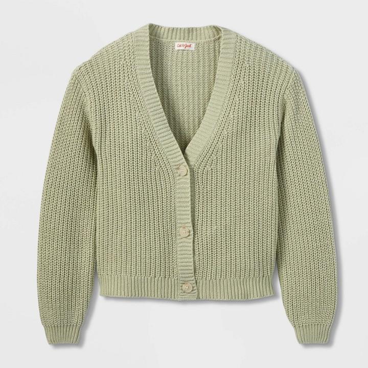 Girls' Button-front Cardigan - Cat & Jack