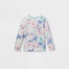 Girls' Tie-dye Pullover Sweatshirt - Cat & Jack Blue