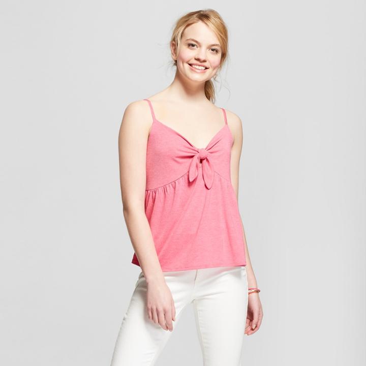 Women's Tie-front Tank Top - Mossimo Supply Co. Pink