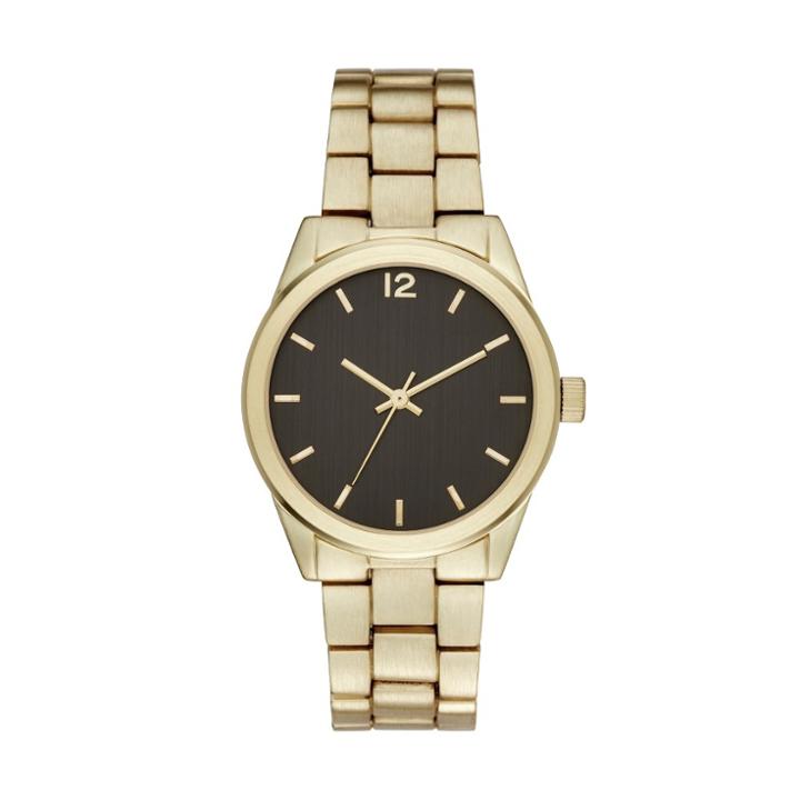 Men's Bracelet Watch - Goodfellow & Co Gold