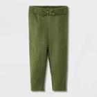 Baby Ribbed Sweater Leggings - Cat & Jack Olive Green