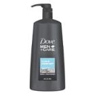 Dove Men+care Clean Comfort Body Wash + Face Wash Pump
