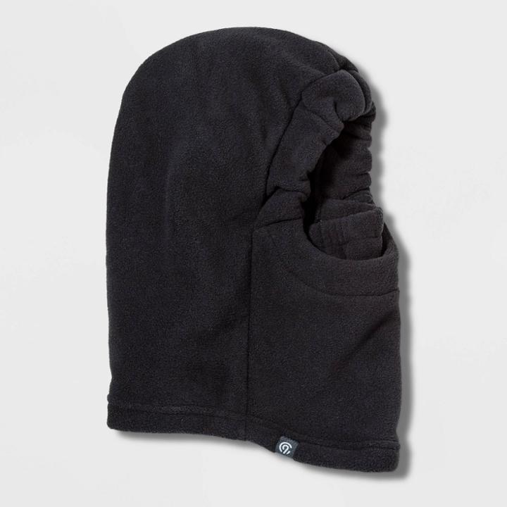 Boys' Hooded Fleece Facemask - C9 Champion Black One Size, Boy's