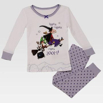 Baby Girls' Room On The Broom Pajama Set - Purple