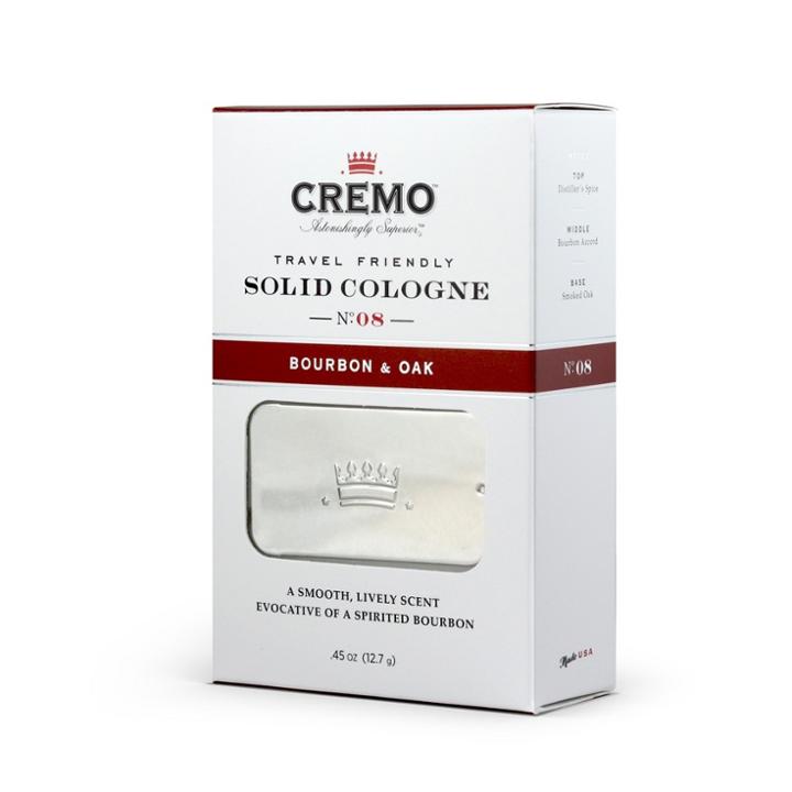 Cremo Bourbon And Oak Solid Cologne - .45oz