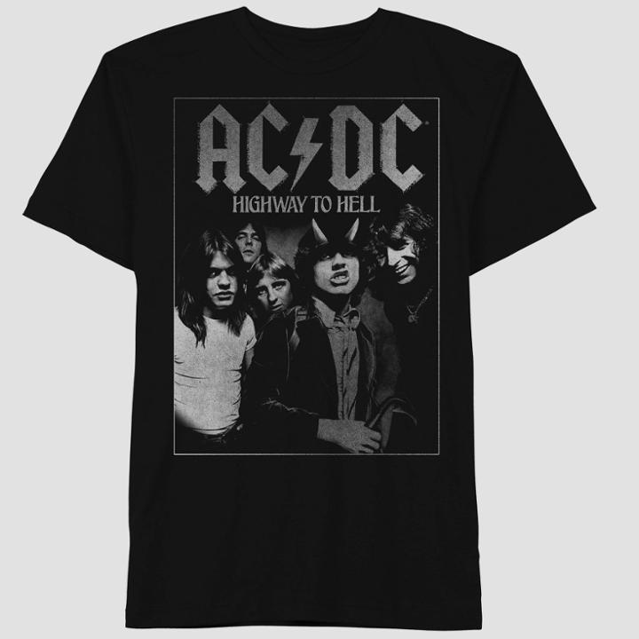 Men's Ac/dc Short Sleeve Graphic T-shirt - Black