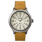 Men's Timex Expedition Scout Watch With Leather Strap - Silver/tan Tw4b06500jt, Beige