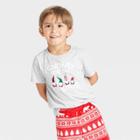 Toddler Holiday Gnome Matching Family Pajama T-shirt - Wondershop Gray