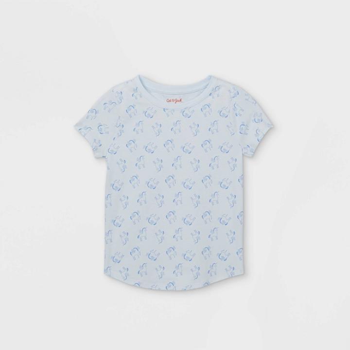 Girls' Print Short Sleeve T-shirt - Cat & Jack