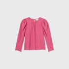 Women's Puff Long Sleeve Blouse - Universal Thread Pink