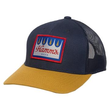 Men's Hamm's Beer Baseball Cap - Navy/gold One Size, Deep Navy