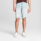 Men's 12 Destructed Bleach Jean Shorts - Jackson Light Indigo