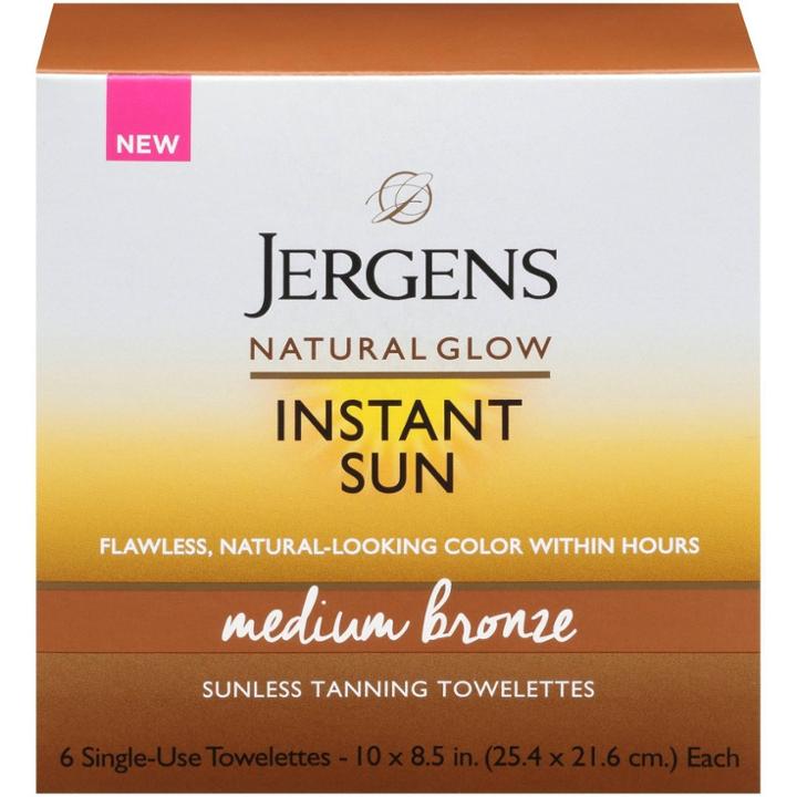 Jergens Natural Glow Instant Sun Towelette - Medium Bronze