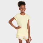 Girls' Gym Fashion Athletic Top - All In Motion Yellow