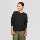 Women's Long Sleeve Tunic Pullover Sweater - Prologue Black