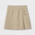 Toddler Girls' Pull-on Uniform Knit Skorts - Cat & Jack Khaki