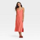 Women's Slip Dress - A New Day Coral Pink