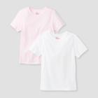 Kids' 2pk Adaptive Short Sleeve T-shirt - Cat & Jack White/light Pink