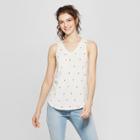 Women's All Over Heart Print Tank Top - Fifth Sun (juniors') Ivory