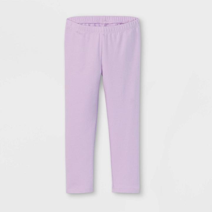 Toddler Girls' Solid Leggings - Cat & Jack Light Purple