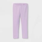 Toddler Girls' Solid Leggings - Cat & Jack Light Purple