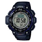 Men's Casio Triple Sensor Compass Watch With Resin Strap - Black, Size: Small,