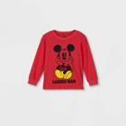Disney Toddler Boys' Mickey Mouse 'ladies Man' Valentine's Day Long Sleeve Graphic T-shirt - Red