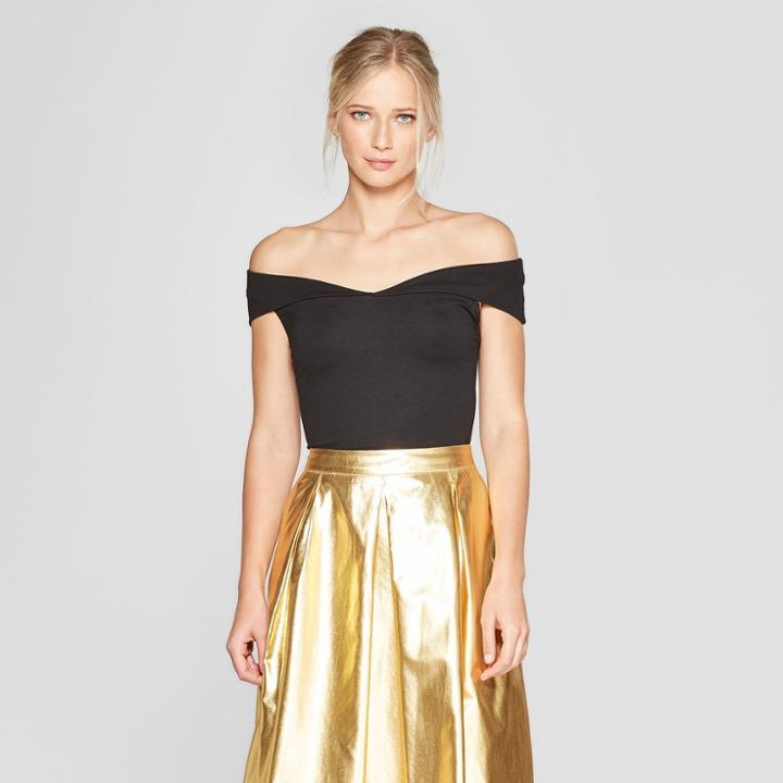 Women's Off The Shoulder Top - Who What Wear Black