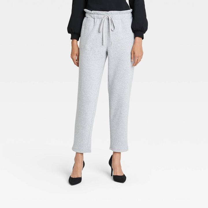 Women's High-rise Regular Fit Jogger Pants - Who What Wear Gray