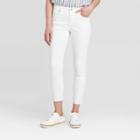 Women's High-rise Cropped Skinny Jeans - Universal Thread White