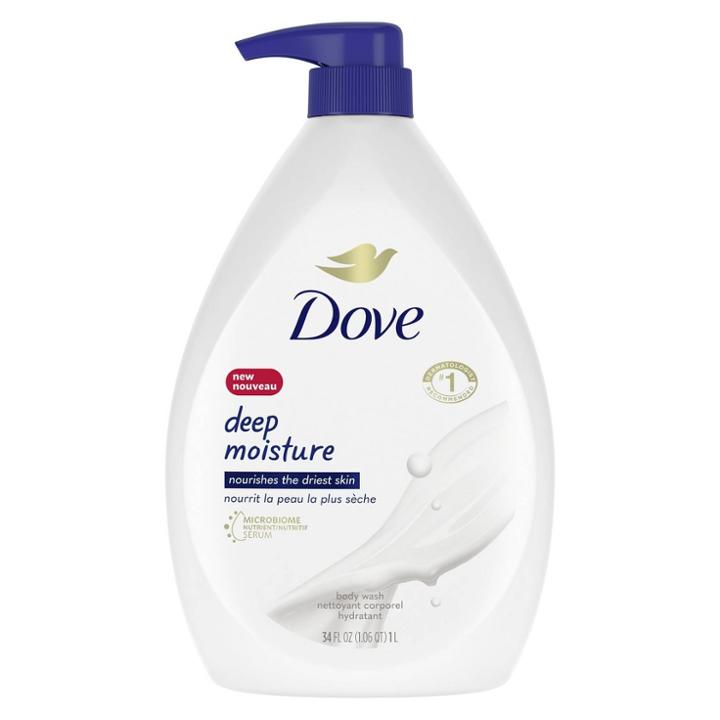 Dove Beauty Body Wash With Pump - Deep Moisture Nourishing For Dry Skin