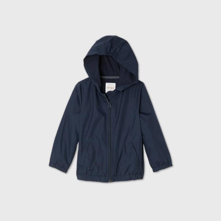 Toddler Girls' Uniform Windbreaker Jacket - Cat & Jack Navy