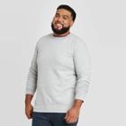 Men's Tall Regular Fit Fleece Crew Sweatshirt - Goodfellow & Co Dark Gray