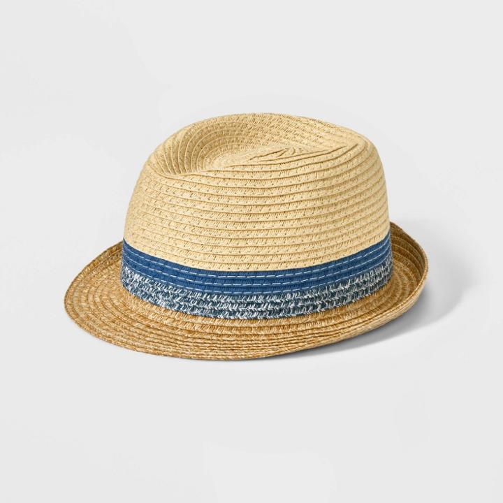 Baby Boys' Striped Fedora Hat - Cat & Jack Newborn, One Color