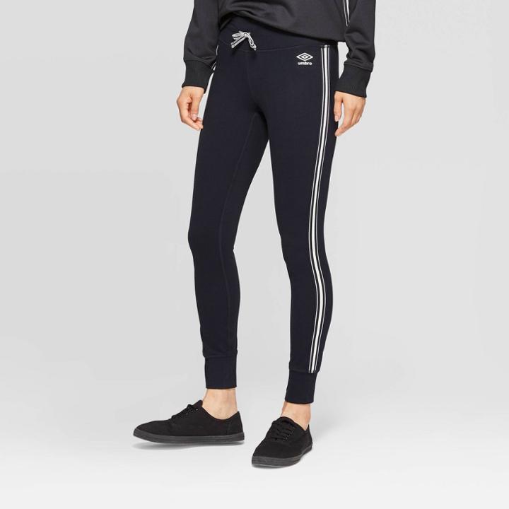 Umbro Women's Mid-rise Jogger Leggings - Black S, Women's,