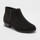 Girls' Aleah Microfiber Chelsea Booties - Cat & Jack Black